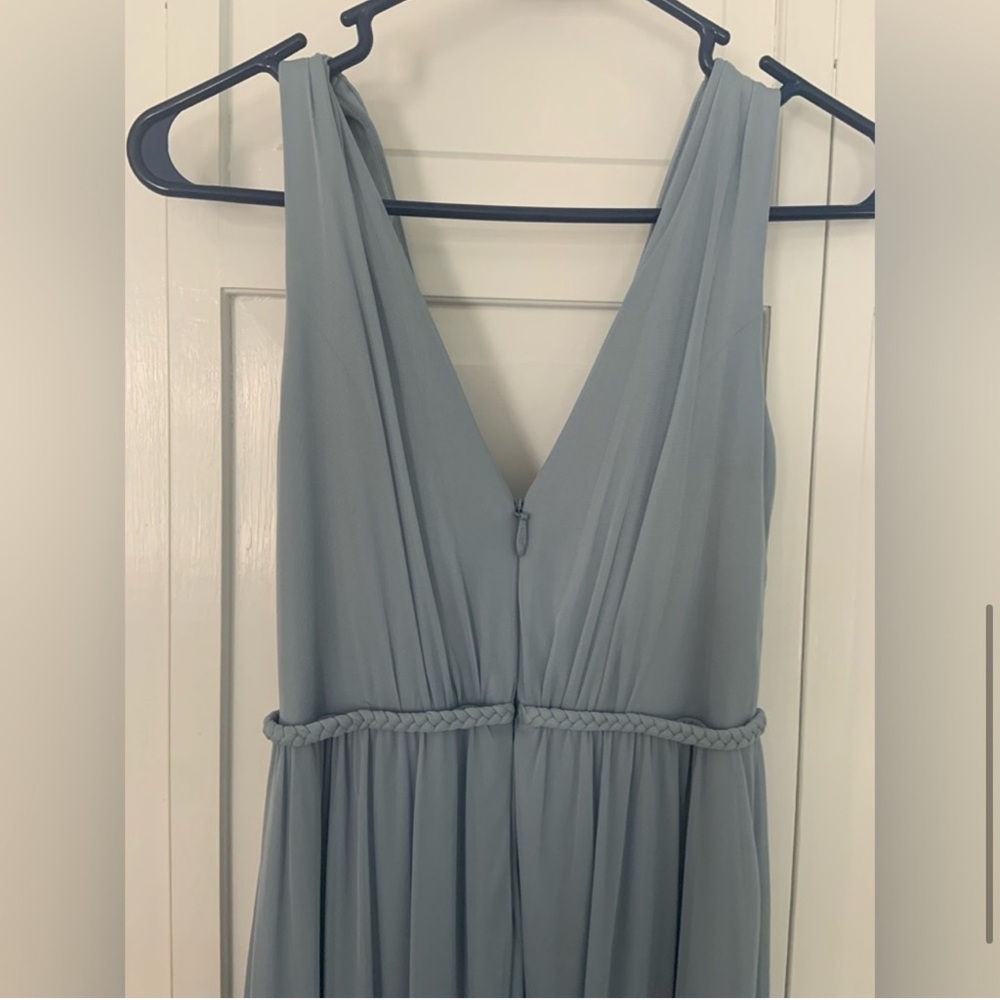 Azazie Dusty Blue Tanicia dress, size A0 - Picture 5 of 11